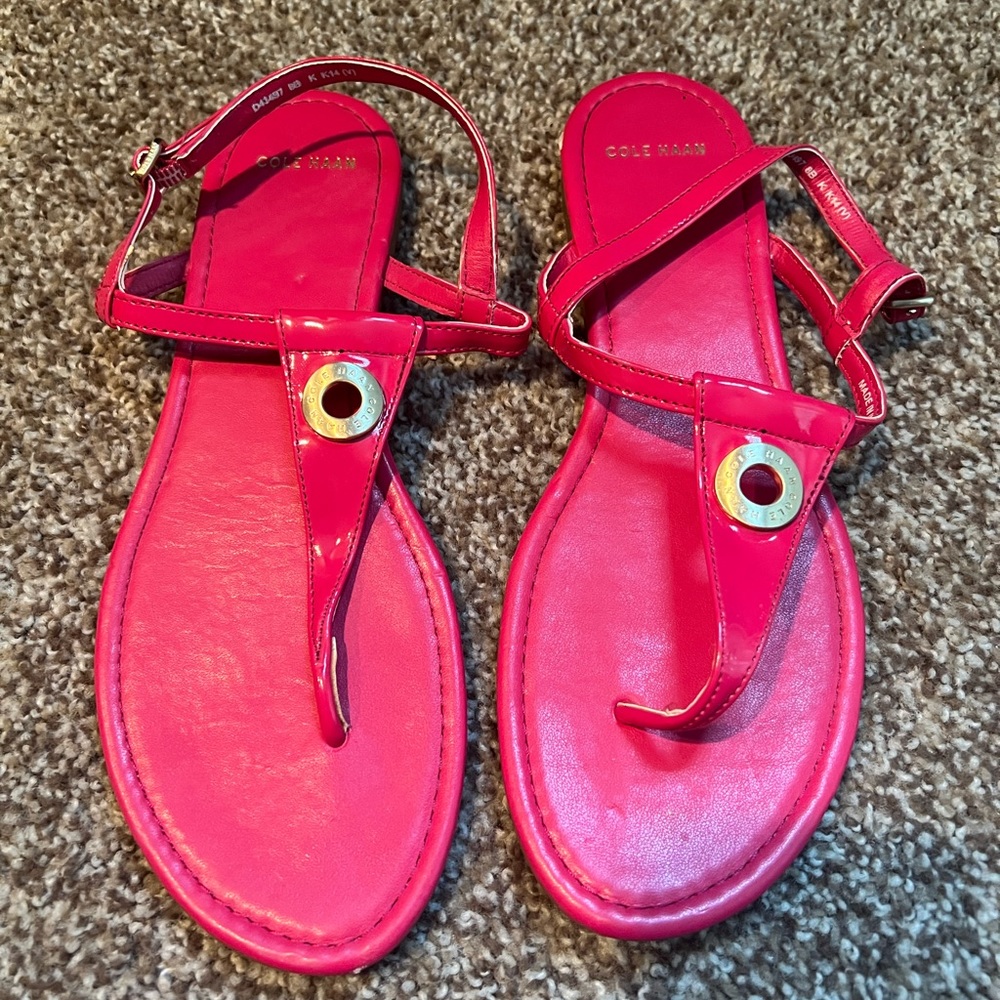 Cole Haan Hot Pink Sandals. Size 8